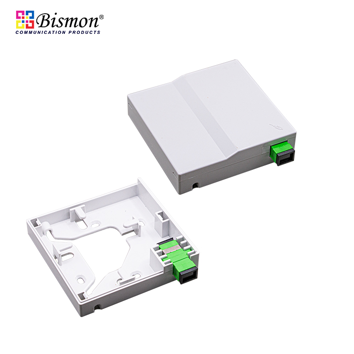 กล่องเก็บสาย-fiber-optic-1-Port-Optical-Fiber-Wall-Outlet-FTTx-Box-กล่องเปล่า